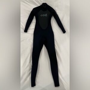 like new worn once o’neill 3:2 epic women’s full wetsuit black sz 2